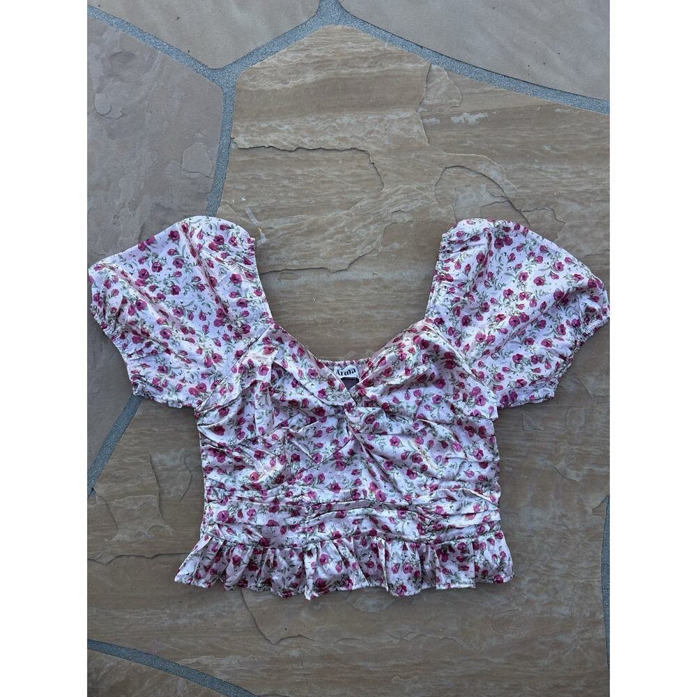 ARULA Floral Pink Blouse